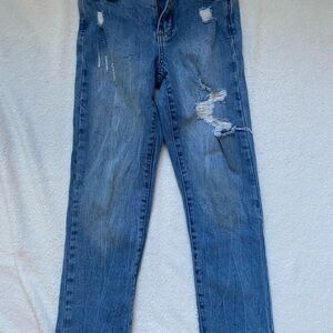 Kid’s Distressed Blue Jeans